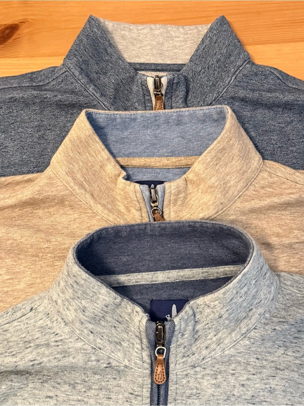 Lot of 3 Johnnie-O Sully Quarter-Zip Pullover Sweaters